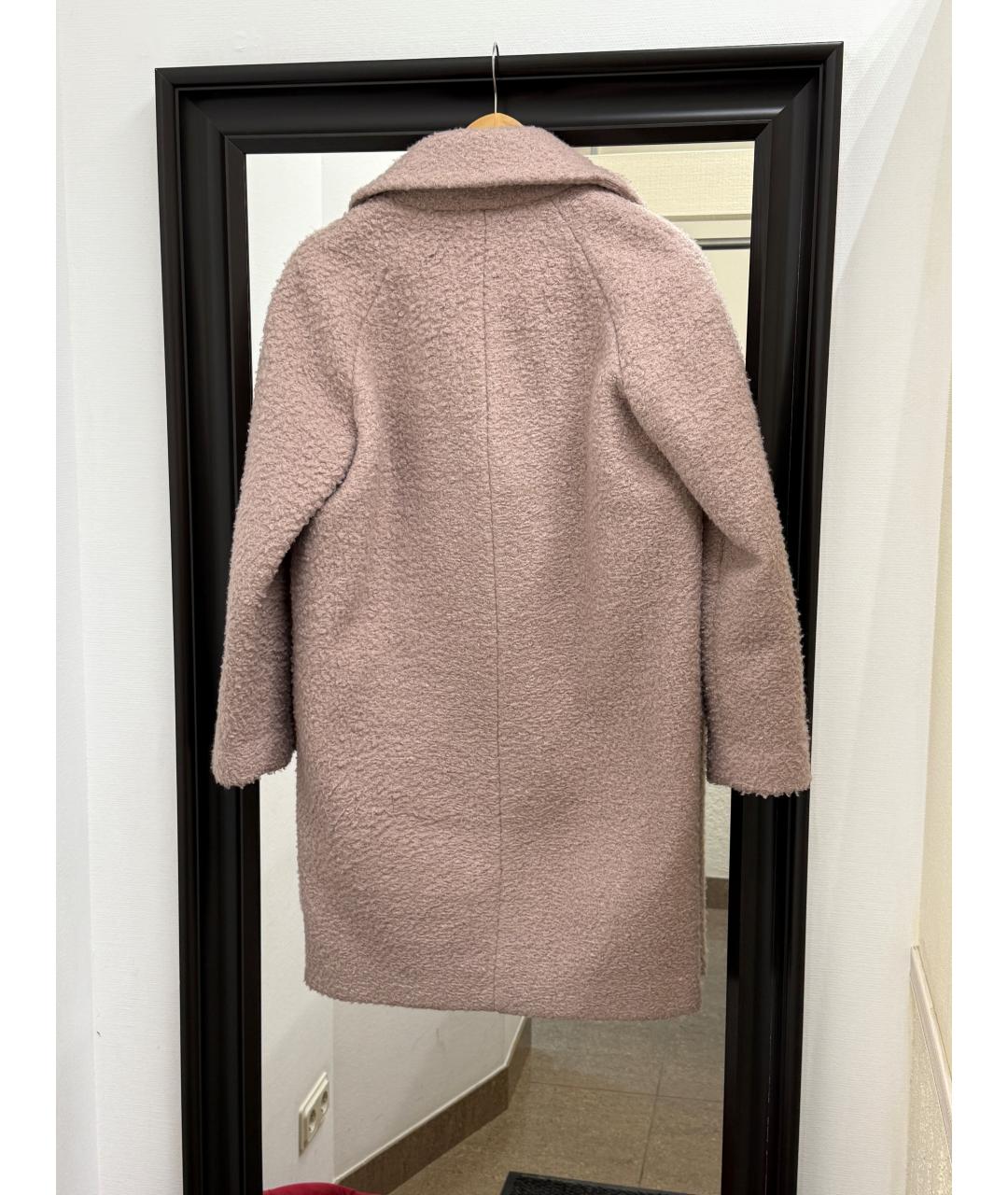 EMPORIO ARMANI Розовое полиэстеровое пальто, фото 2