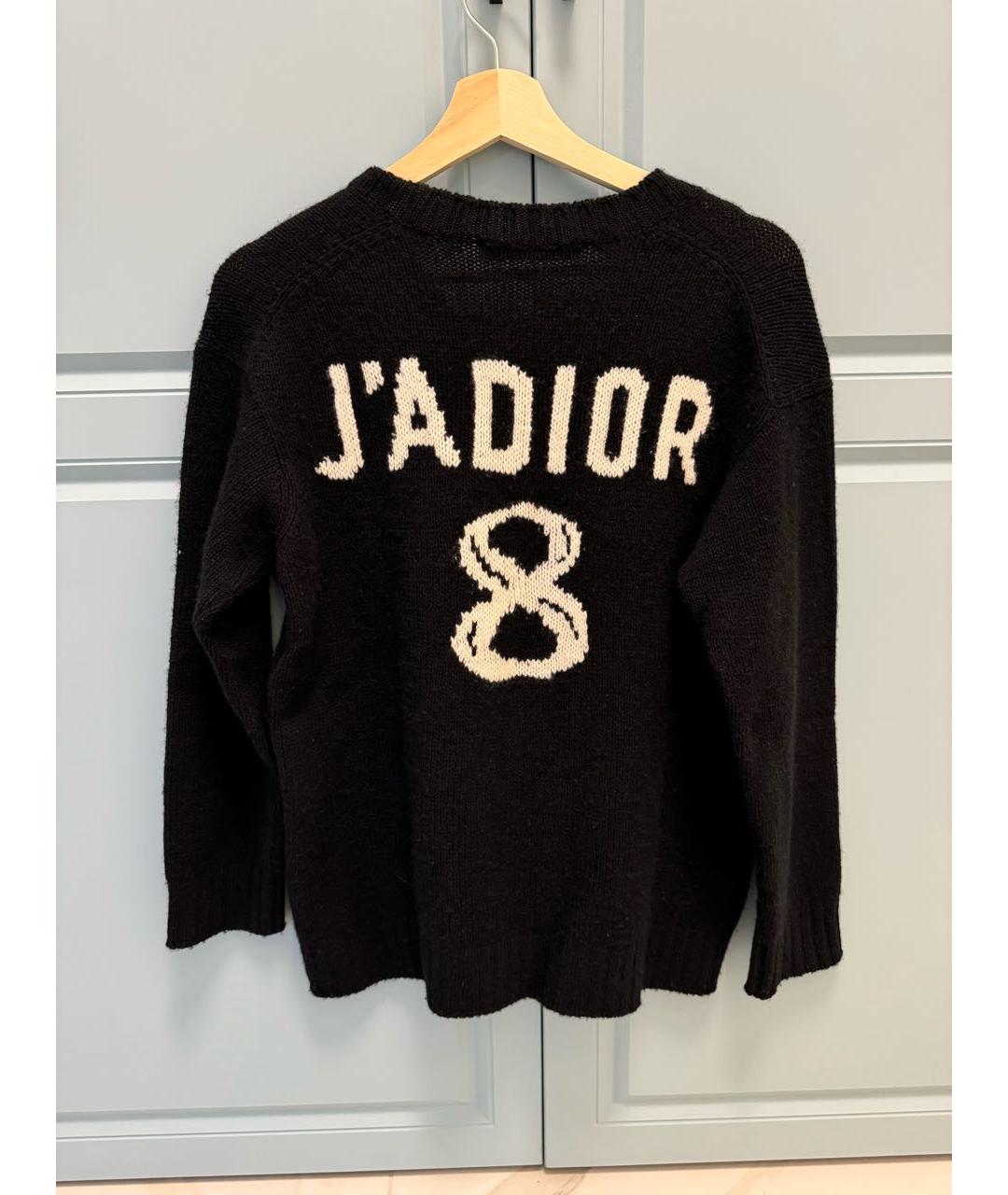 CHRISTIAN DIOR Черный кашемировый джемпер / свитер, фото 5