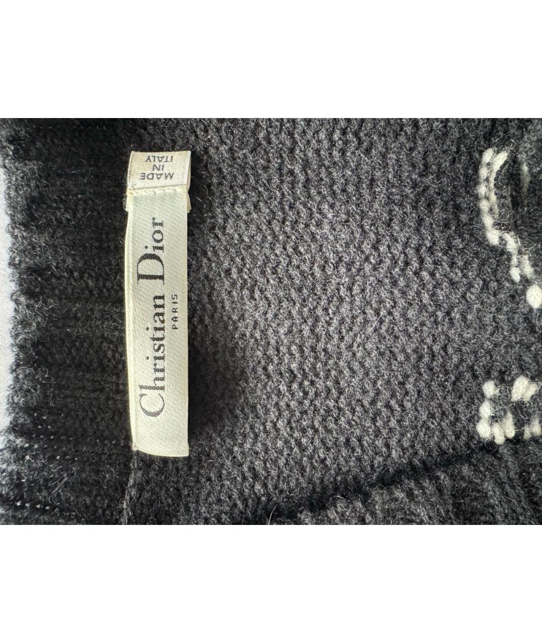 CHRISTIAN DIOR Черный кашемировый джемпер / свитер, фото 4
