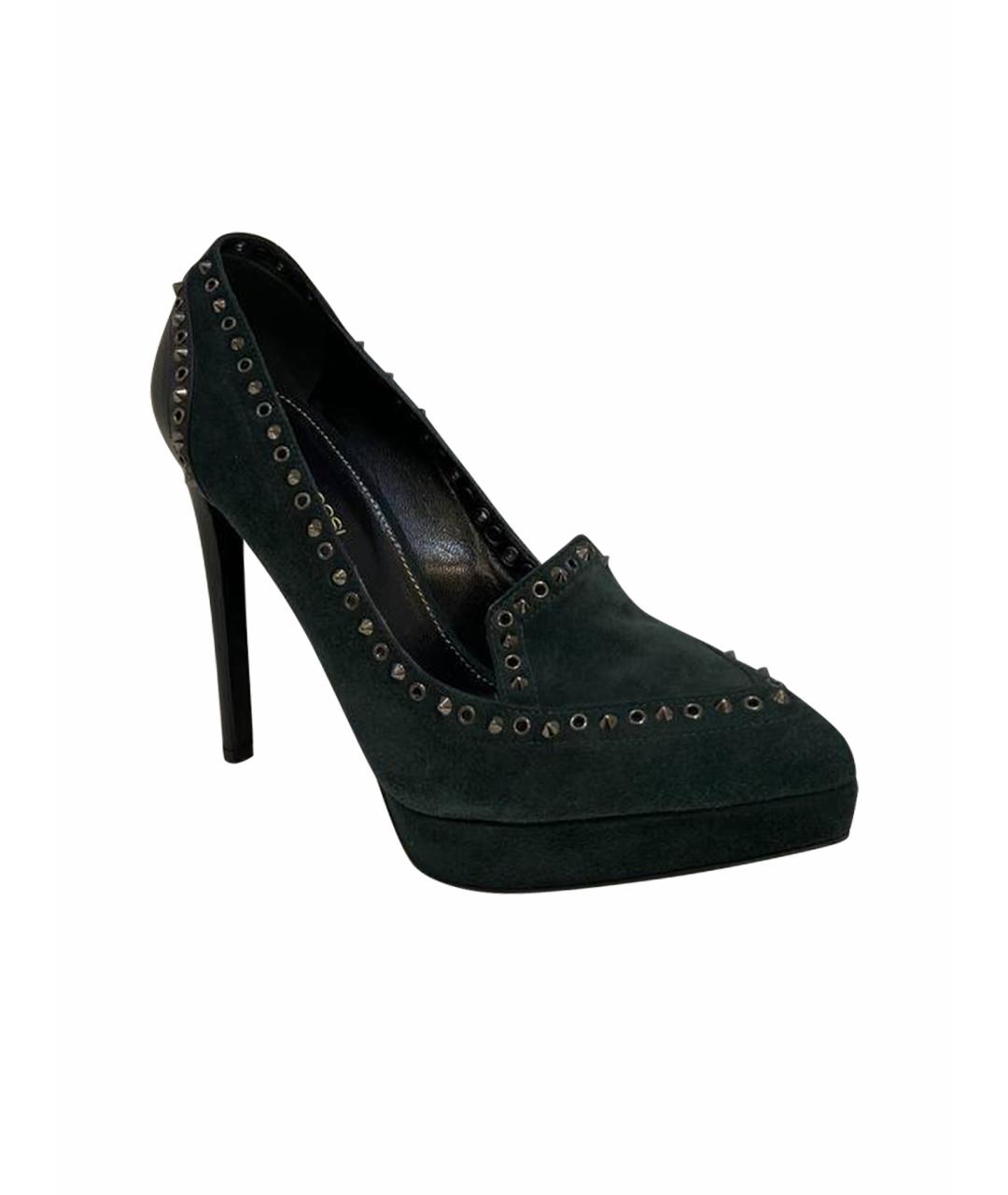 SERGIO ROSSI Зеленые замшевые туфли, фото 1