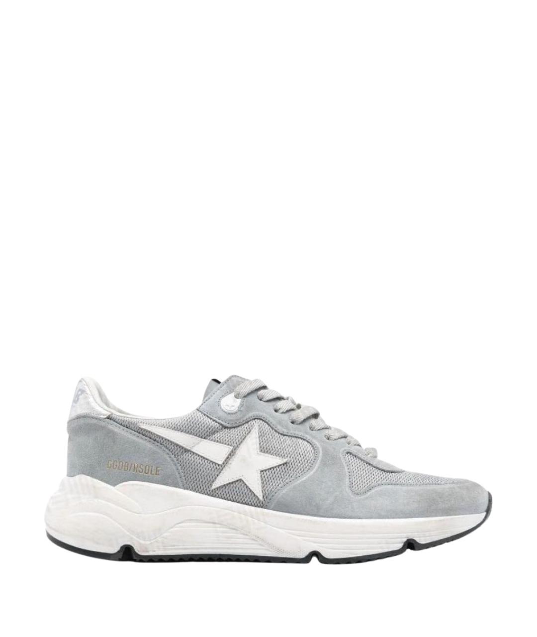 GOLDEN GOOSE DELUXE BRAND Серые замшевые низкие кроссовки / кеды, фото 1