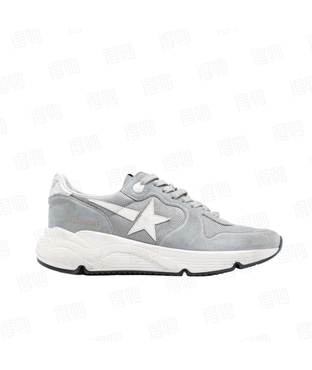 GOLDEN GOOSE DELUXE BRAND Серые замшевые низкие кроссовки / кеды, фото 9