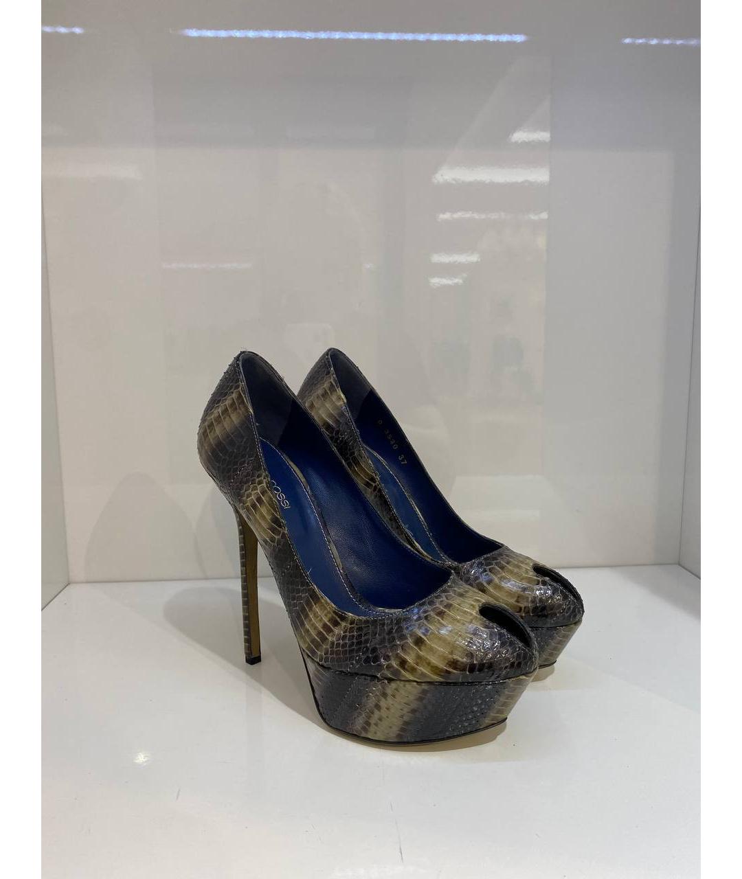 SERGIO ROSSI Мульти кожаные туфли, фото 4