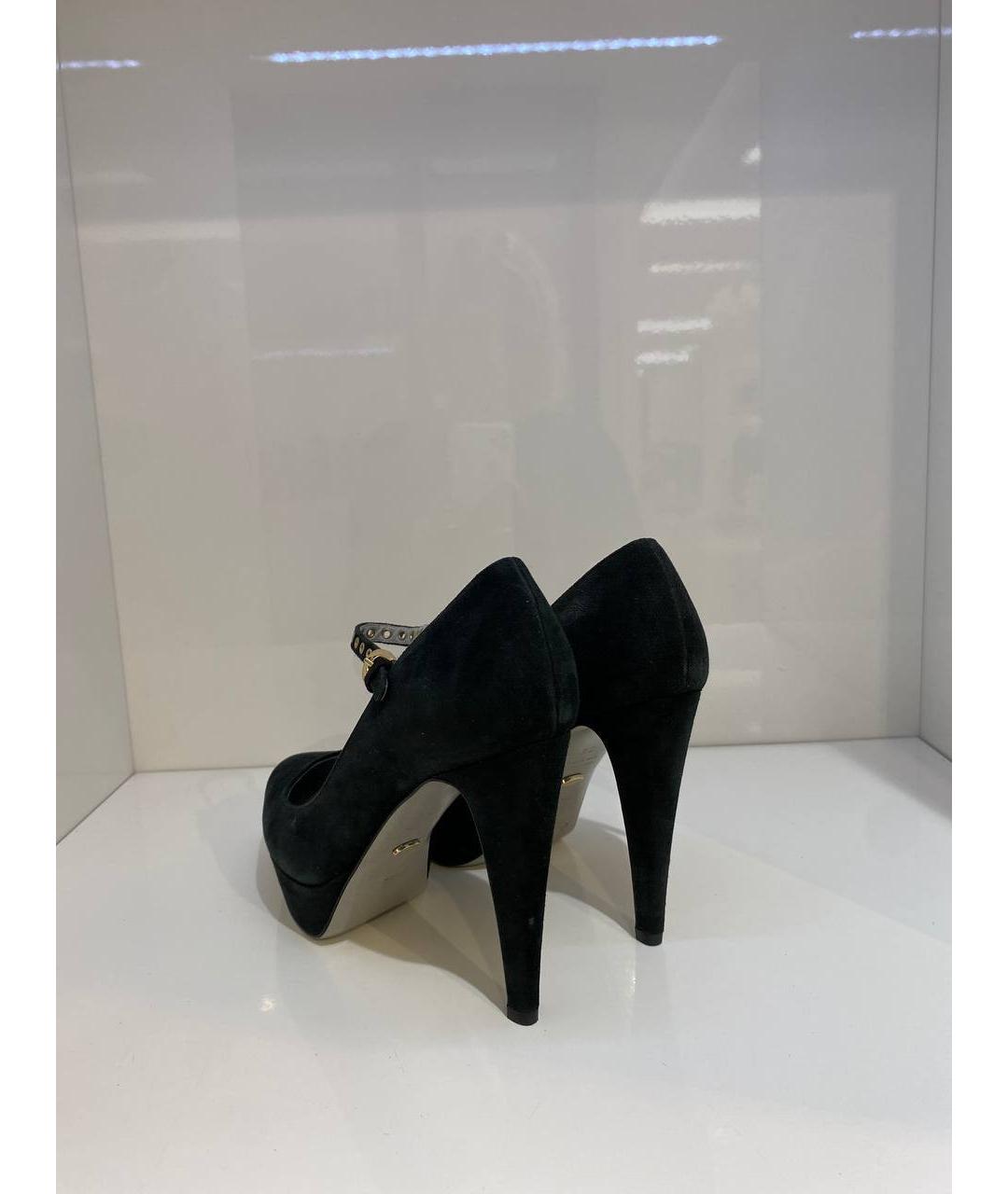 SERGIO ROSSI Черные замшевые туфли, фото 3