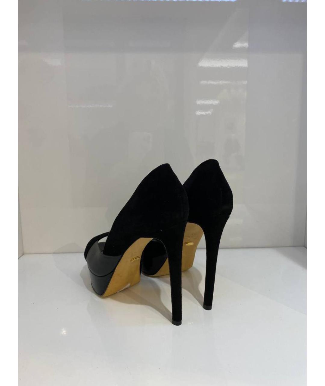 SERGIO ROSSI Черные кожаные туфли, фото 3