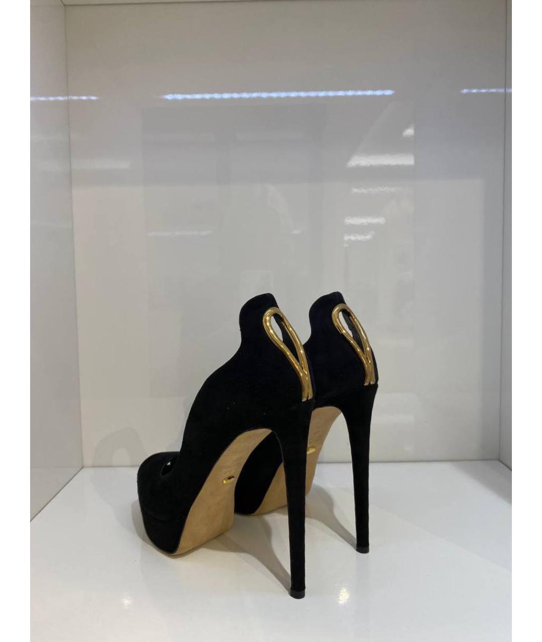 SERGIO ROSSI Черные замшевые туфли, фото 3