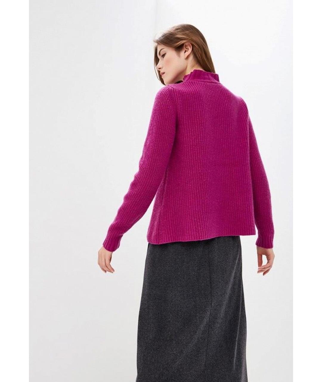 WEEKEND MAX MARA Фиолетовый шерстяной джемпер / свитер, фото 8