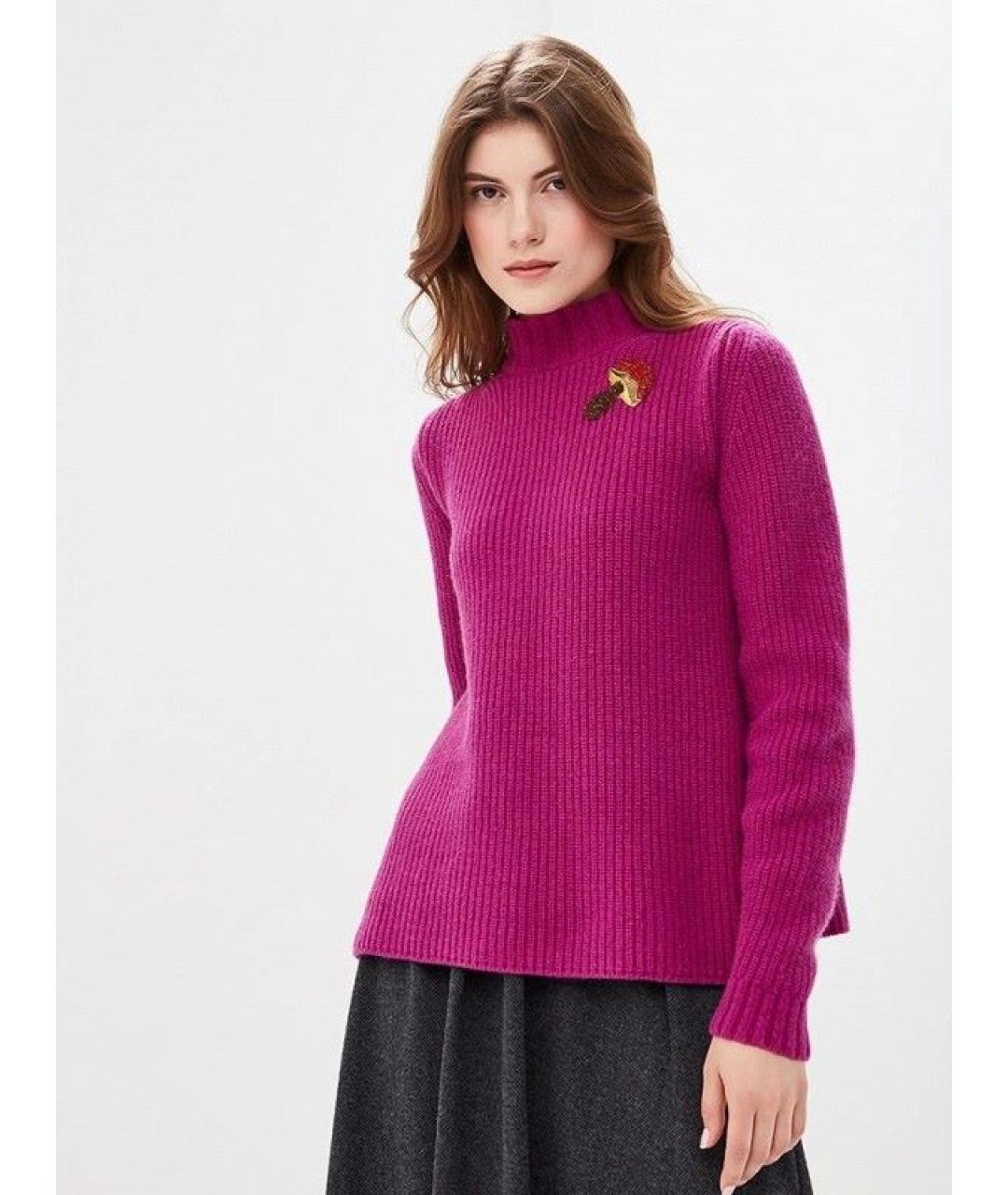 WEEKEND MAX MARA Фиолетовый шерстяной джемпер / свитер, фото 6