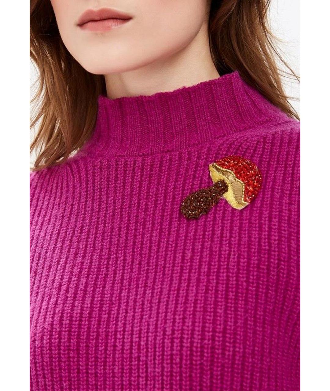 WEEKEND MAX MARA Фиолетовый шерстяной джемпер / свитер, фото 7