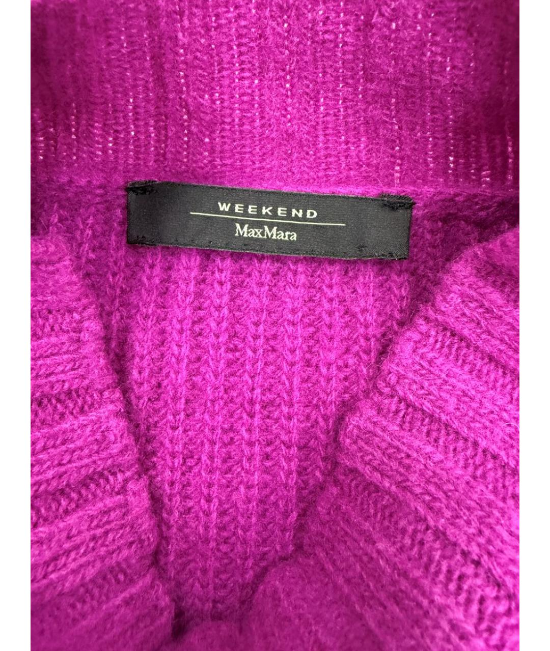 WEEKEND MAX MARA Фиолетовый шерстяной джемпер / свитер, фото 3