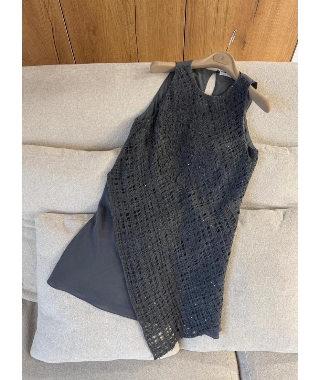 BRUNELLO CUCINELLI Серая майка, фото 3