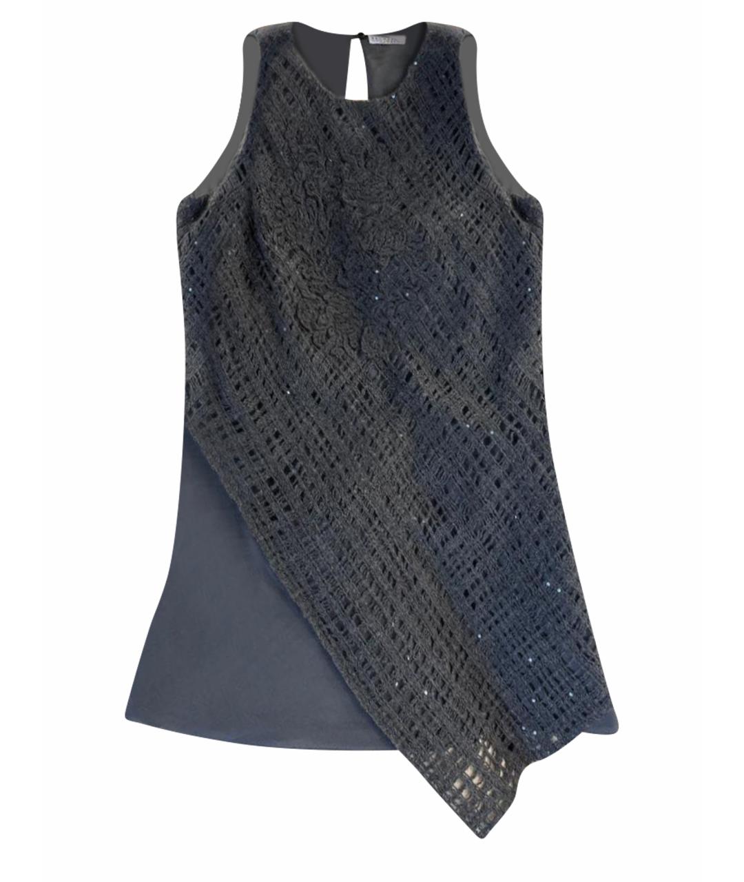 BRUNELLO CUCINELLI Серая майка, фото 1