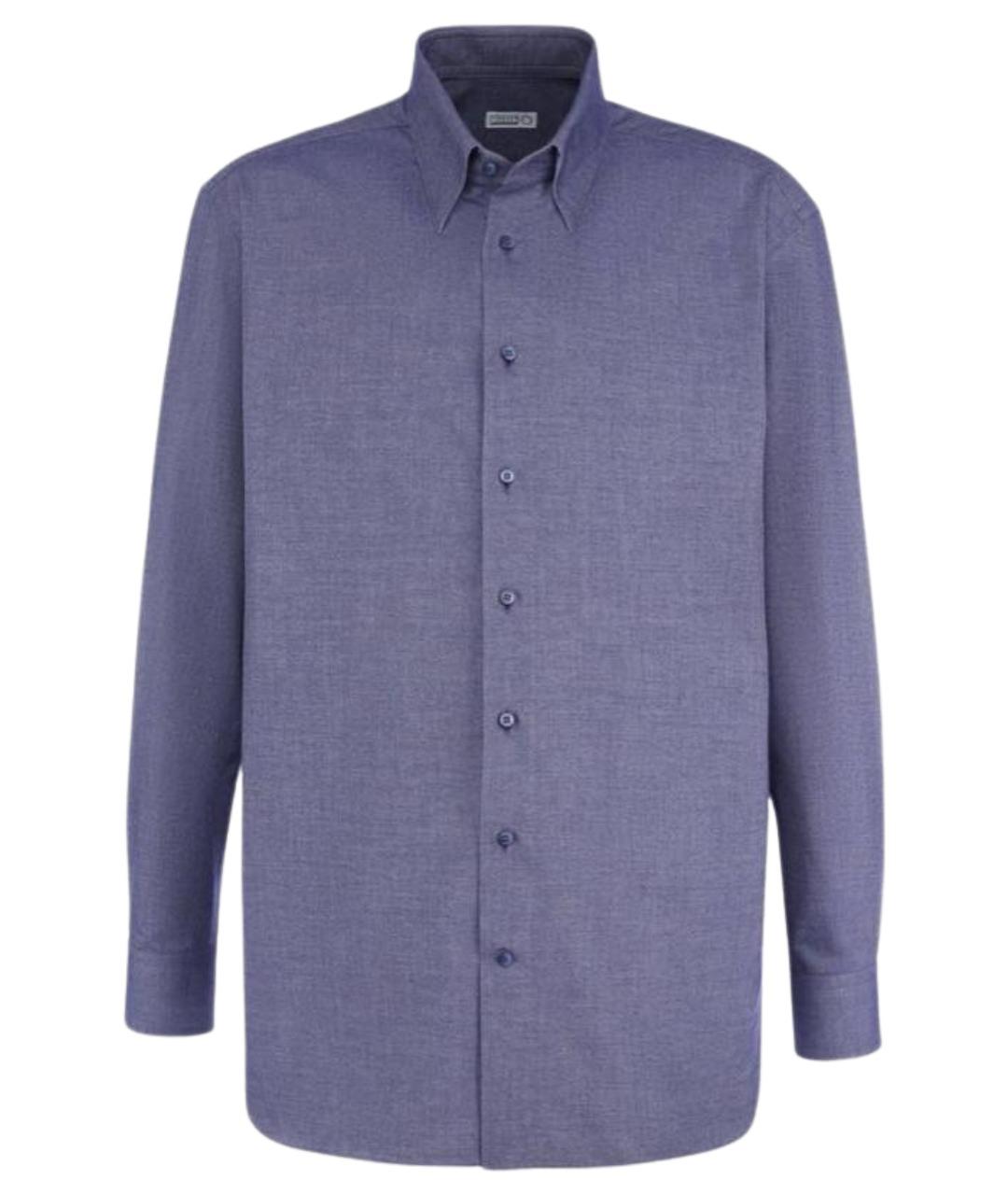 ZILLI Синяя хлопковая кэжуал рубашка, фото 1