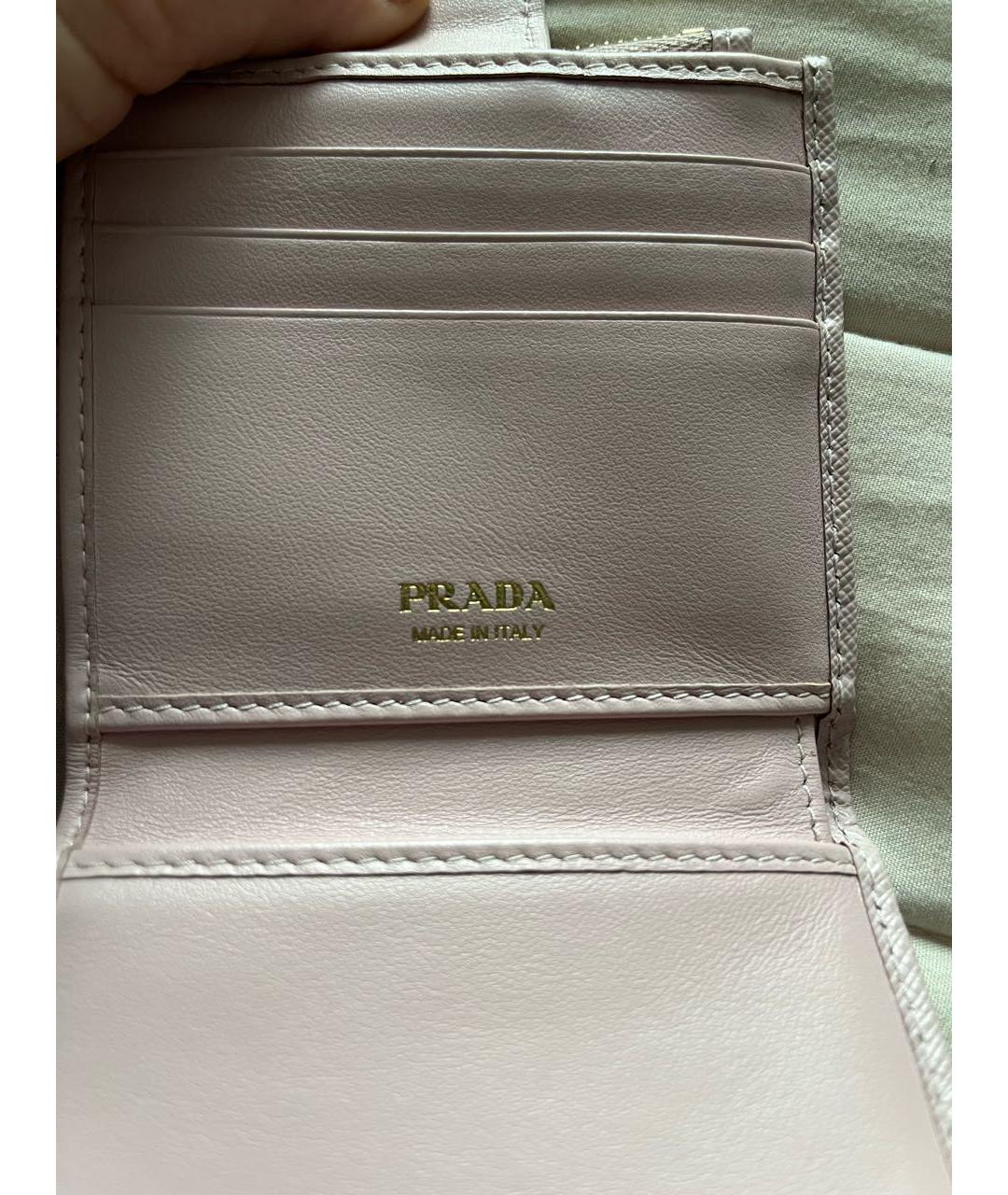 PRADA Фиолетовый кожаный кошелек, фото 4