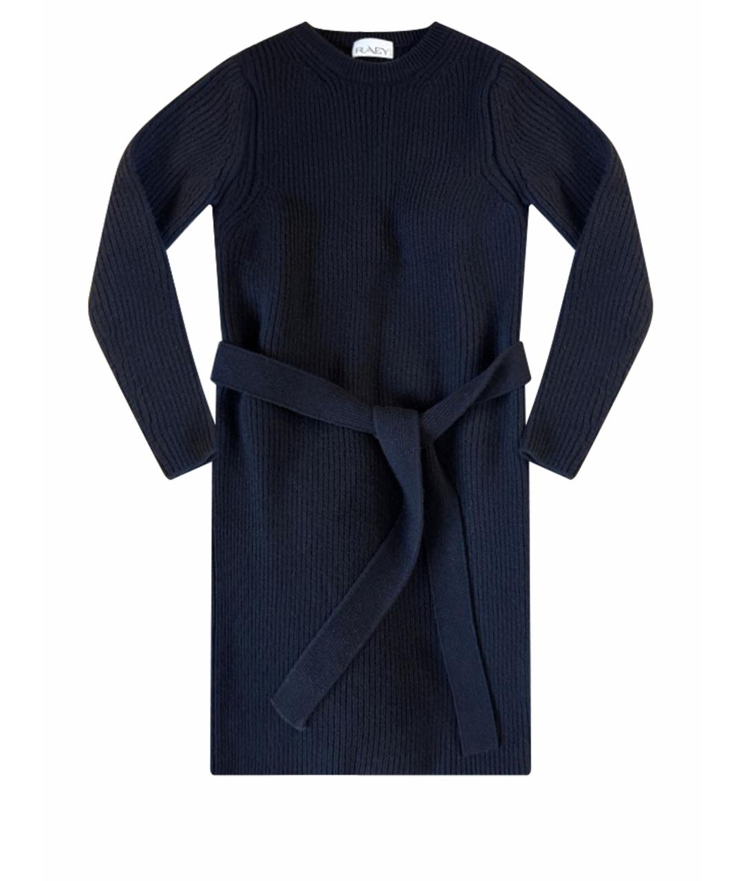 RAEY Черное кашемировое повседневное платье, фото 1