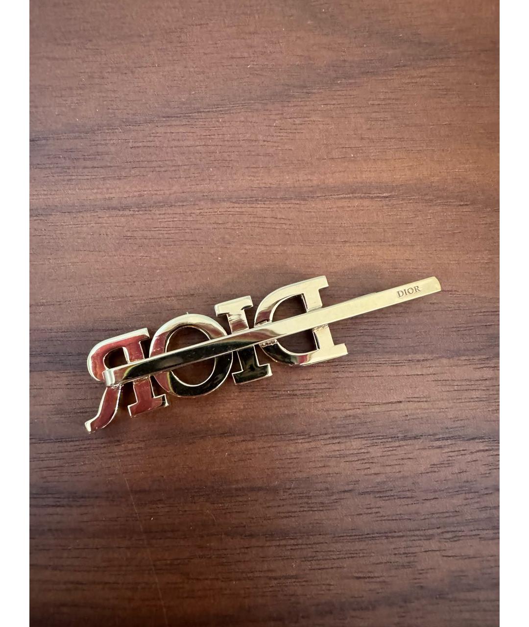 CHRISTIAN DIOR Золотая заколка, фото 2