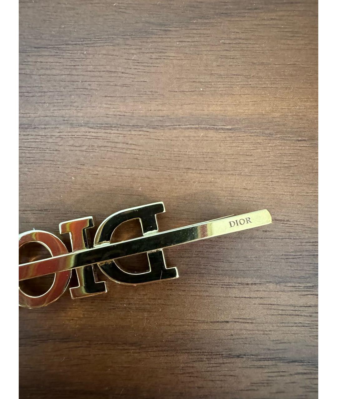 CHRISTIAN DIOR Золотая заколка, фото 3