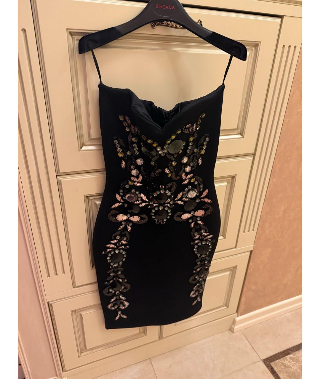 LANVIN Черное коктейльное платье, фото 2