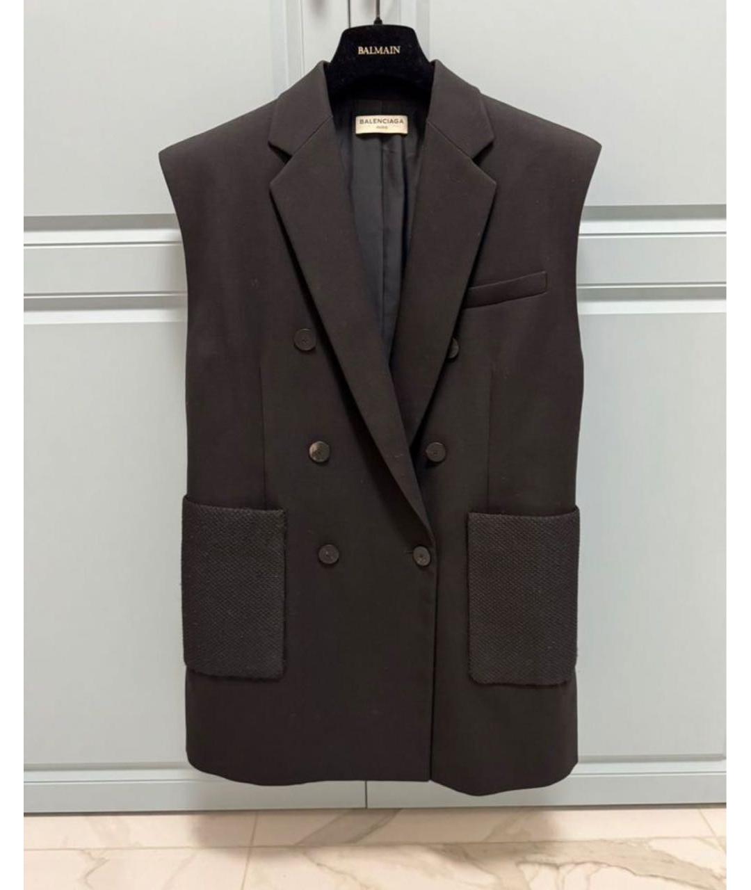 BALENCIAGA Черный жакет/пиджак, фото 5