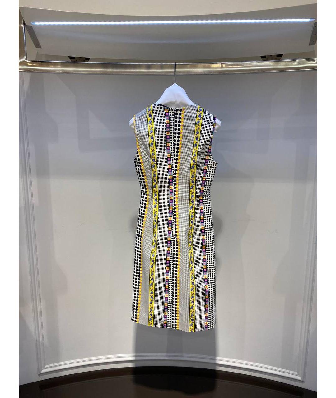VERSACE Мульти хлопковое повседневное платье, фото 2