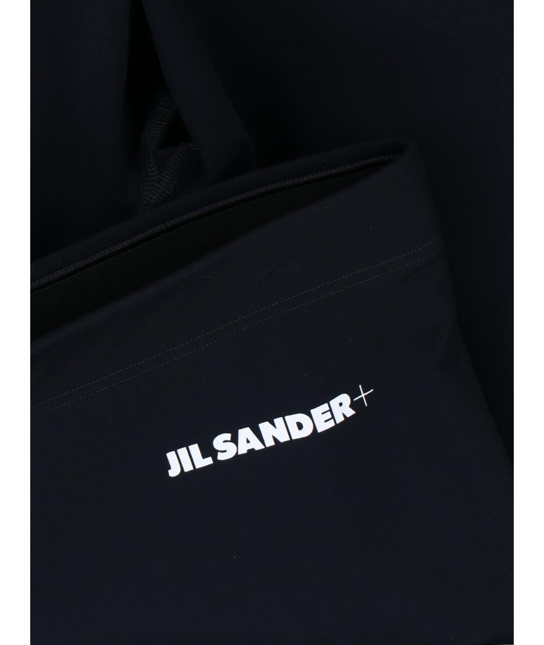 JIL SANDER Черные полиамидовые леггинсы и велосипедки, фото 3