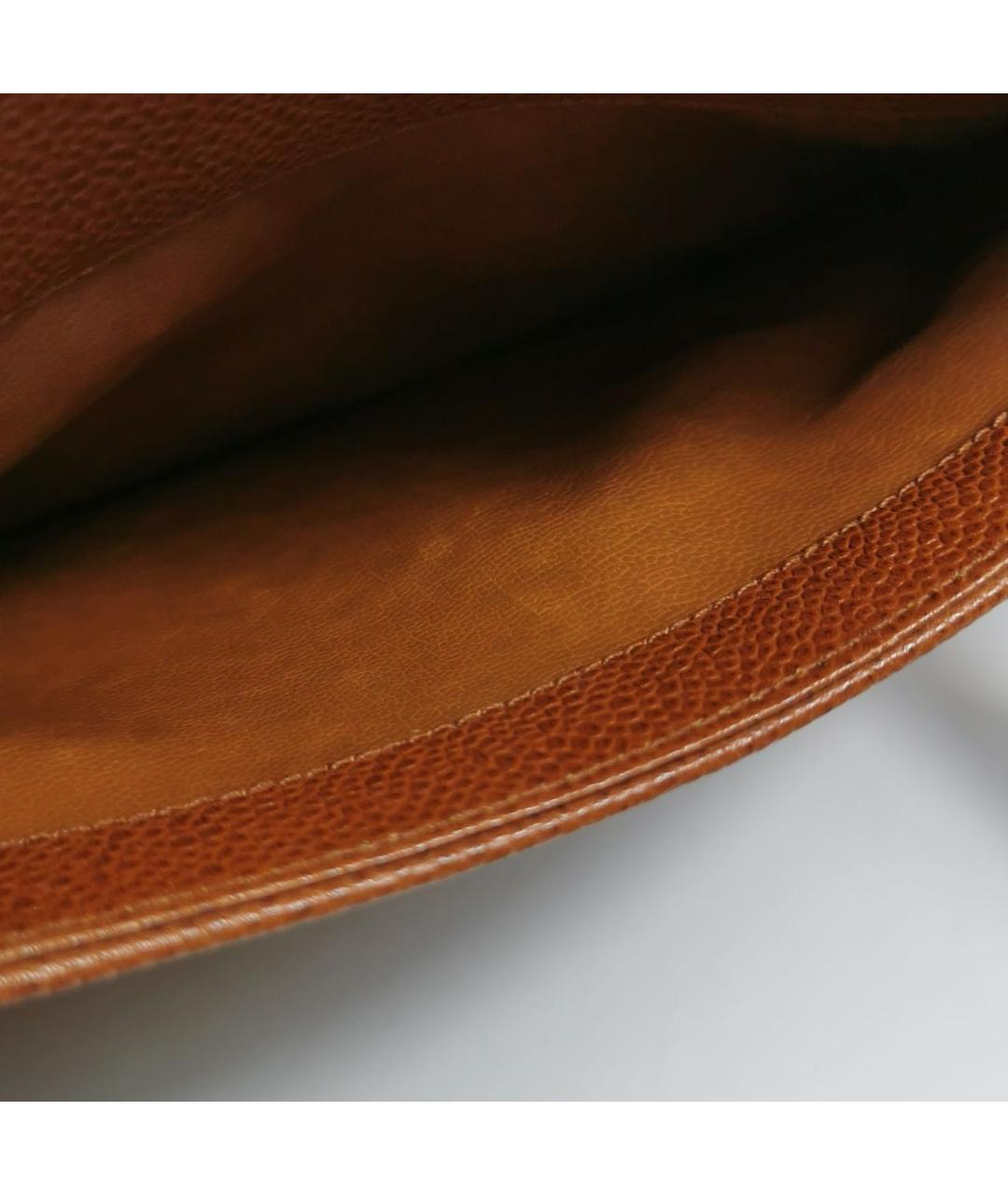 CHANEL Коричневая кожаная сумка через плечо, фото 8