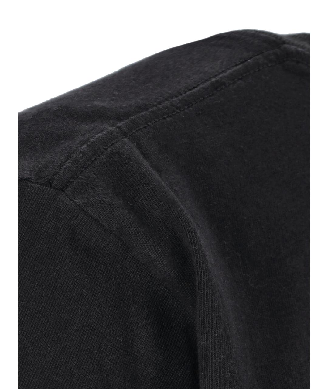 CHLOE Черная хлопковая футболка, фото 5