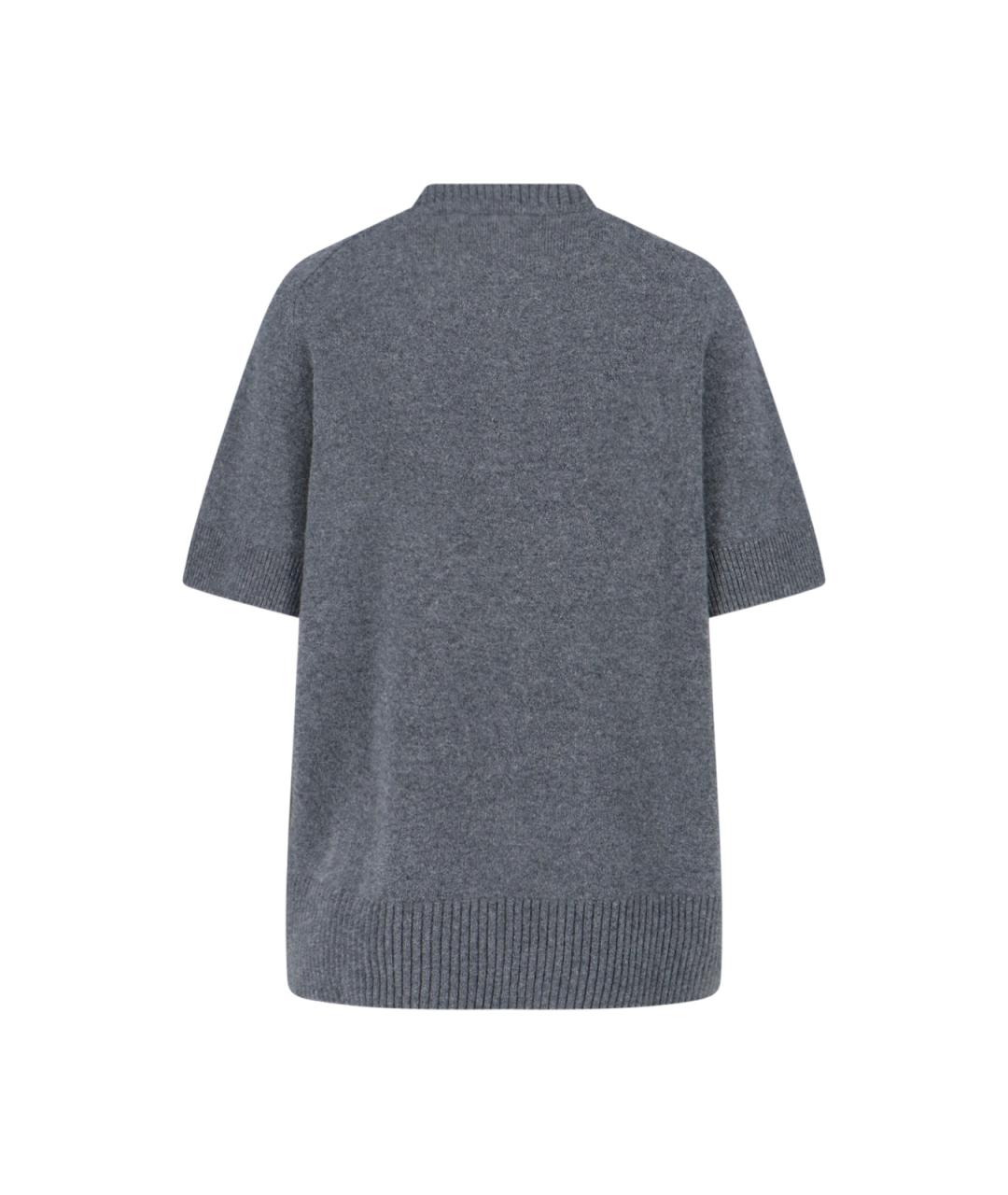 EXTREME CASHMERE Серый кашемировый джемпер / свитер, фото 2