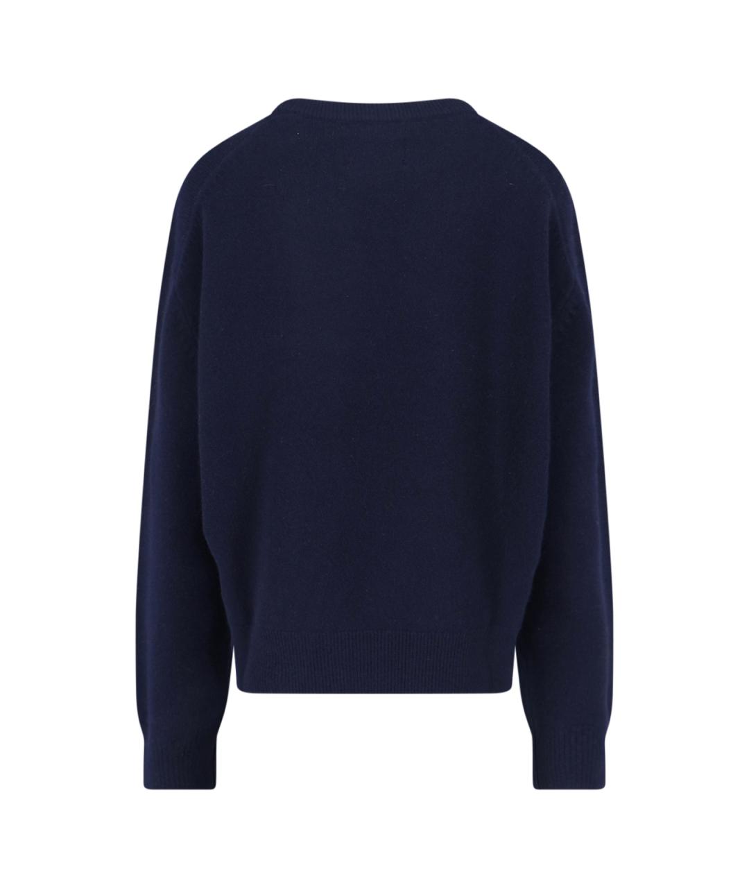 EXTREME CASHMERE Синий кашемировый джемпер / свитер, фото 2