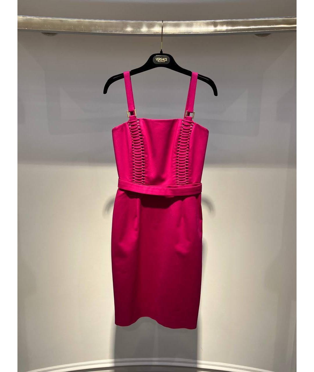 VERSACE Фуксия повседневное платье, фото 3