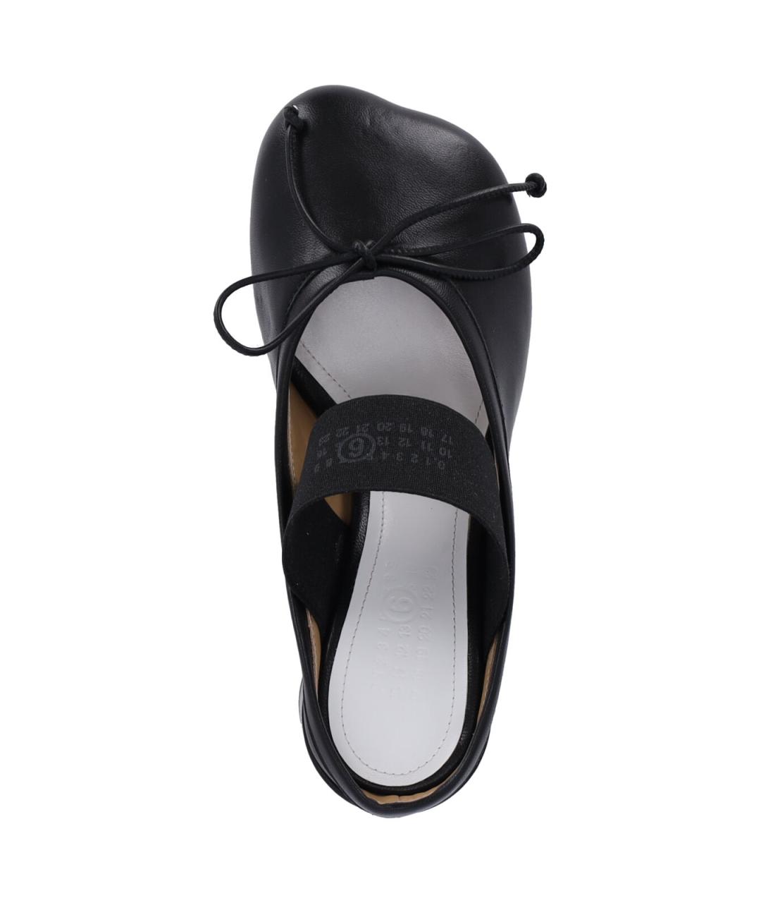 MM6 MAISON MARGIELA Черные кожаные туфли, фото 5