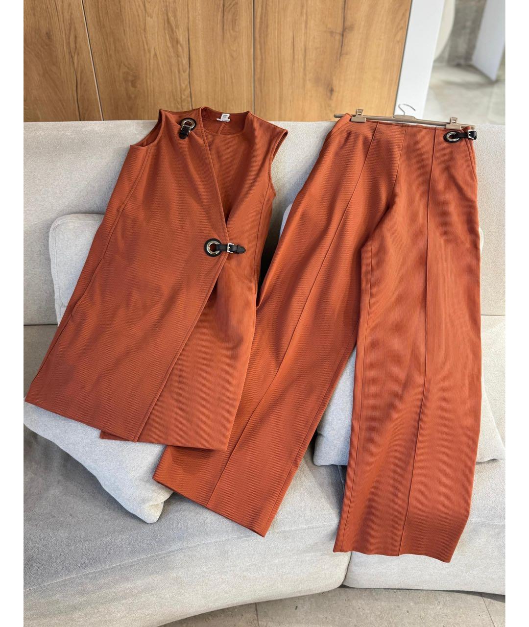 HERMES Оранжевый костюм с брюками, фото 4