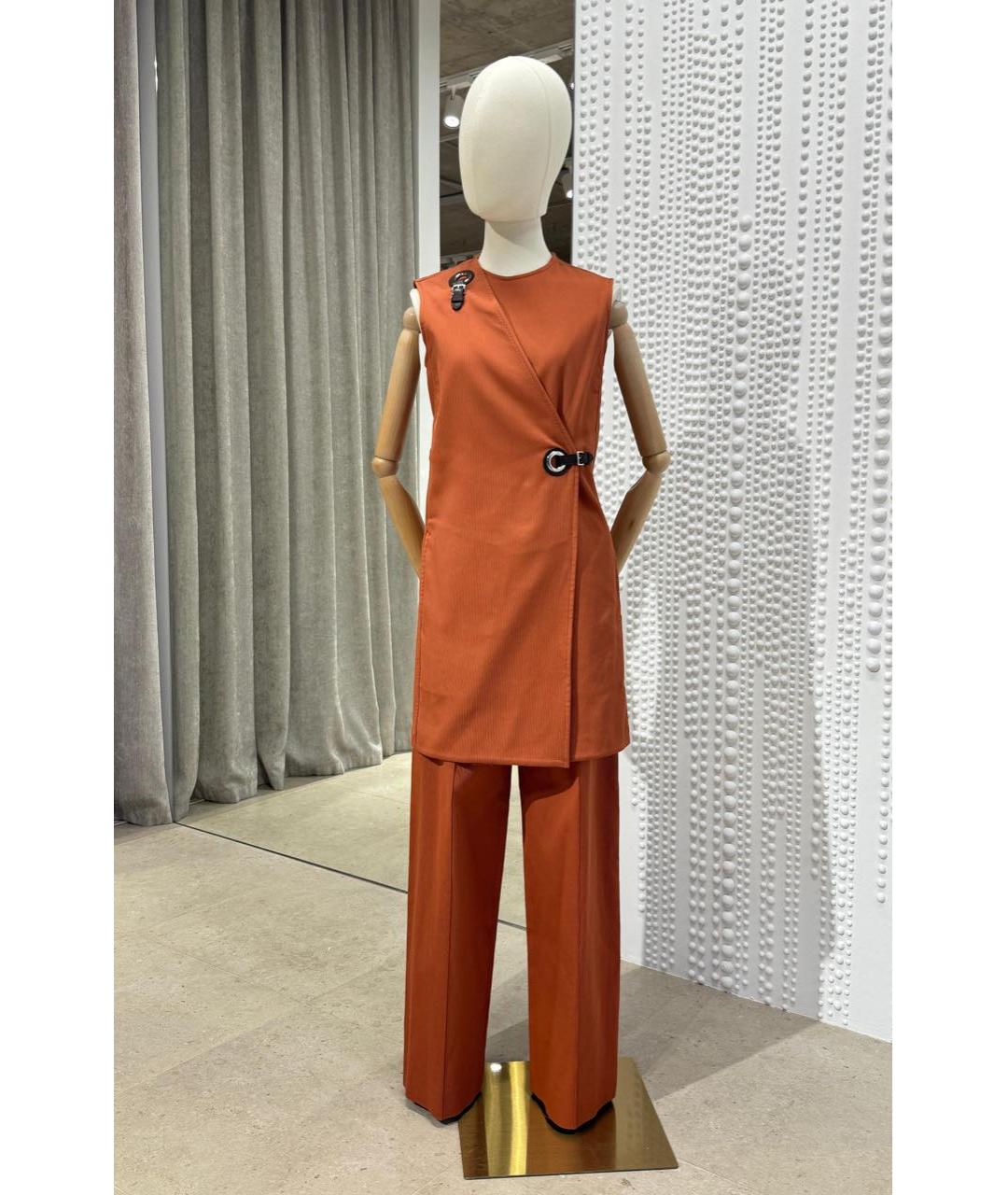 HERMES Оранжевый костюм с брюками, фото 2