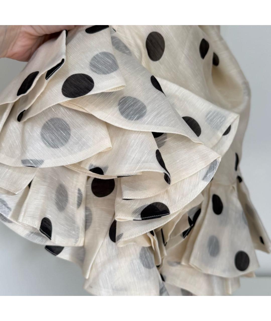 ZIMMERMANN Бежевый льняной сарафан, фото 6