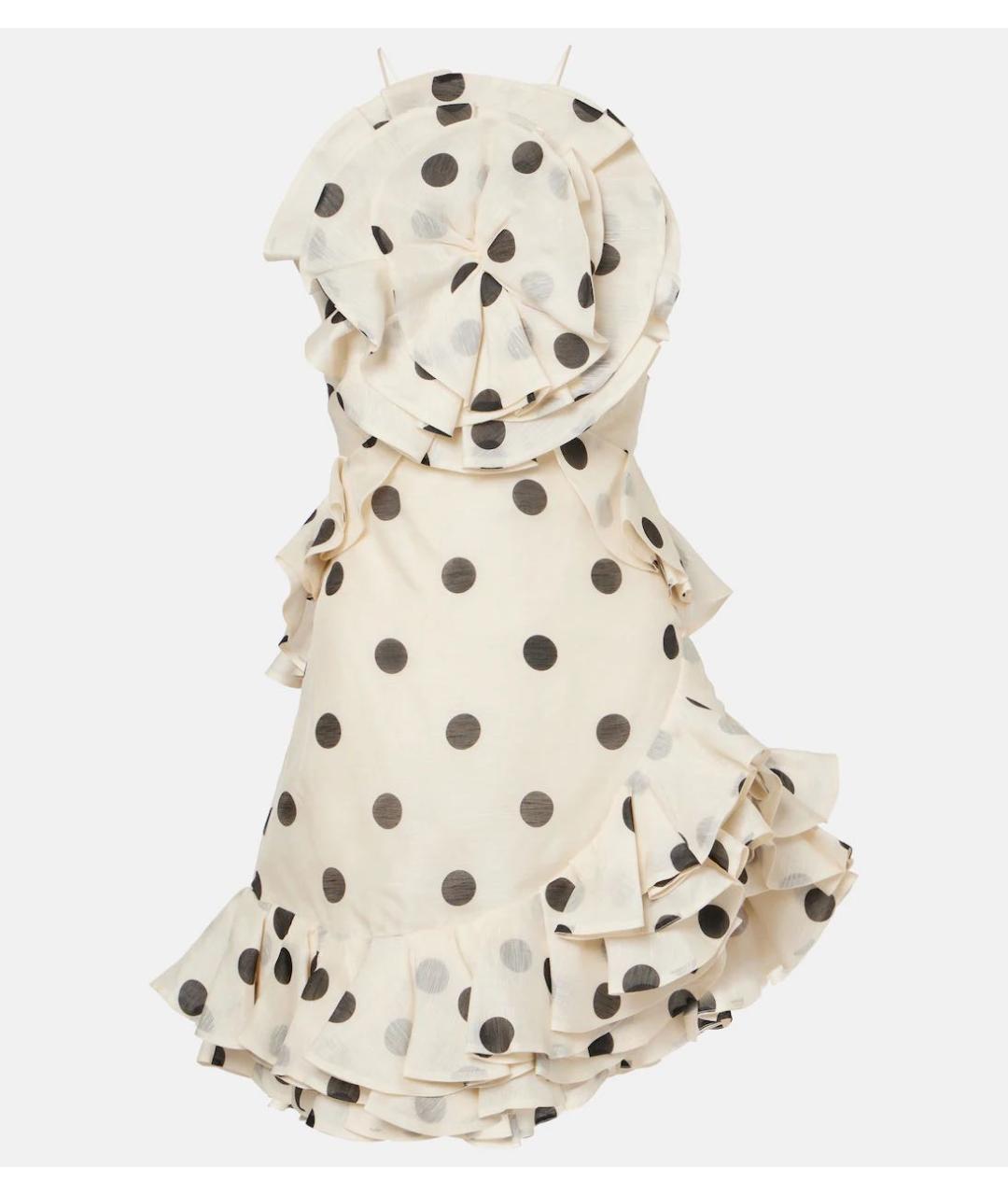 ZIMMERMANN Бежевый льняной сарафан, фото 8