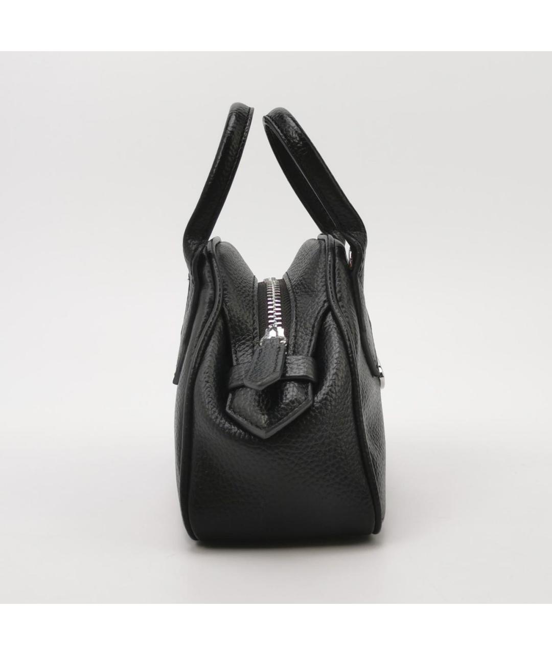 VIVIENNE WESTWOOD Черная кожаная сумка через плечо, фото 3