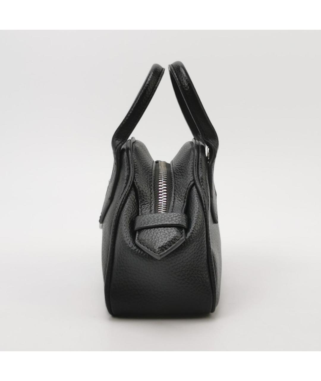 VIVIENNE WESTWOOD Черная кожаная сумка через плечо, фото 2