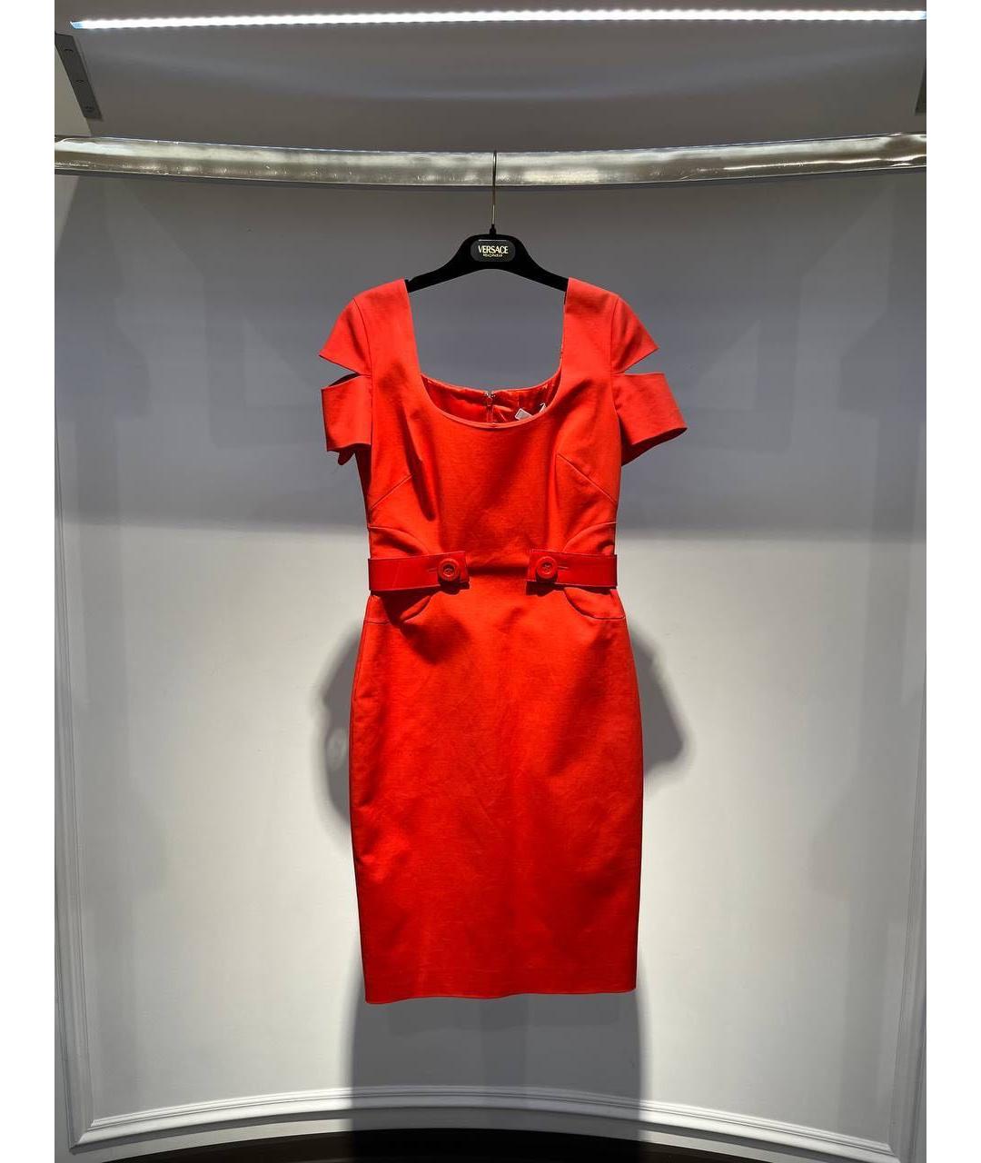VERSACE Красное повседневное платье, фото 3