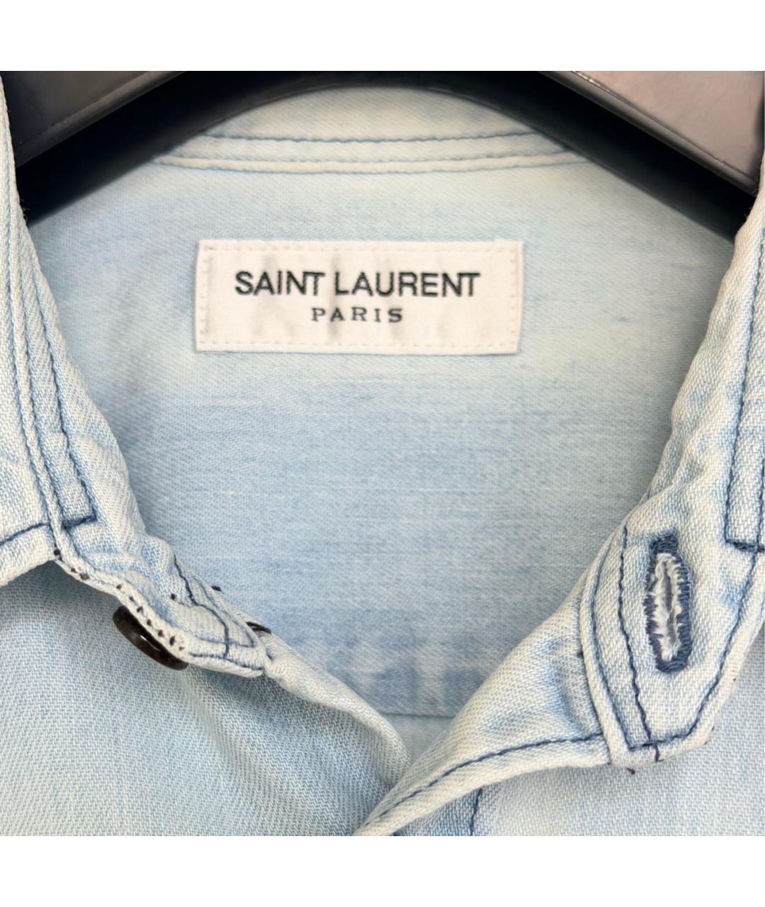 SAINT LAURENT Горчичная рубашка, фото 2