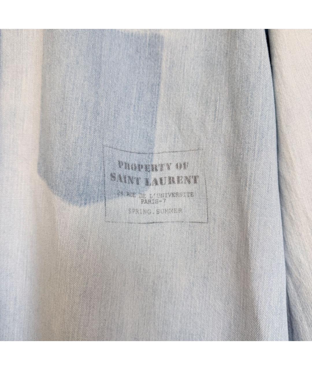 SAINT LAURENT Горчичная рубашка, фото 4