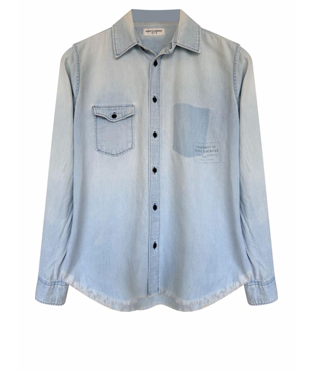 SAINT LAURENT Горчичная рубашка, фото 1