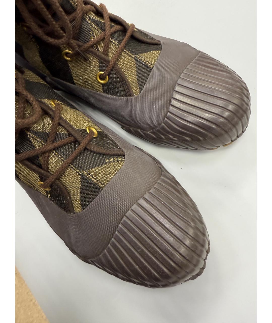 FENDI Мульти текстильные высокие ботинки, фото 5