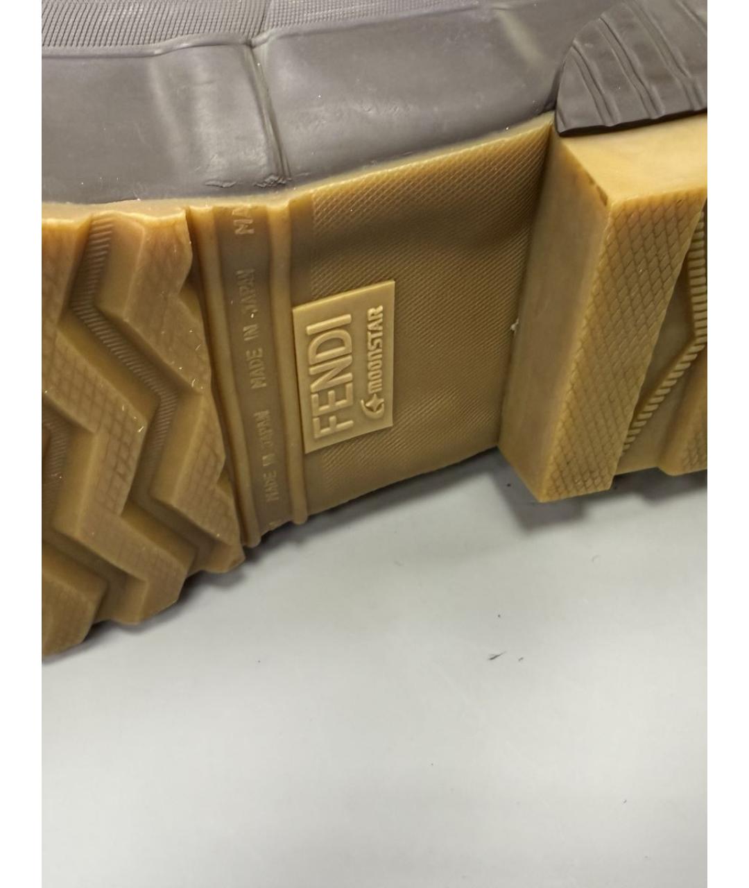 FENDI Мульти текстильные высокие ботинки, фото 8