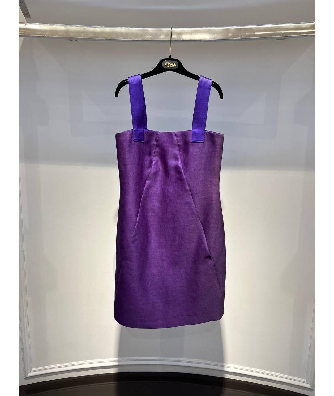 VERSACE Фиолетовое повседневное платье, фото 3
