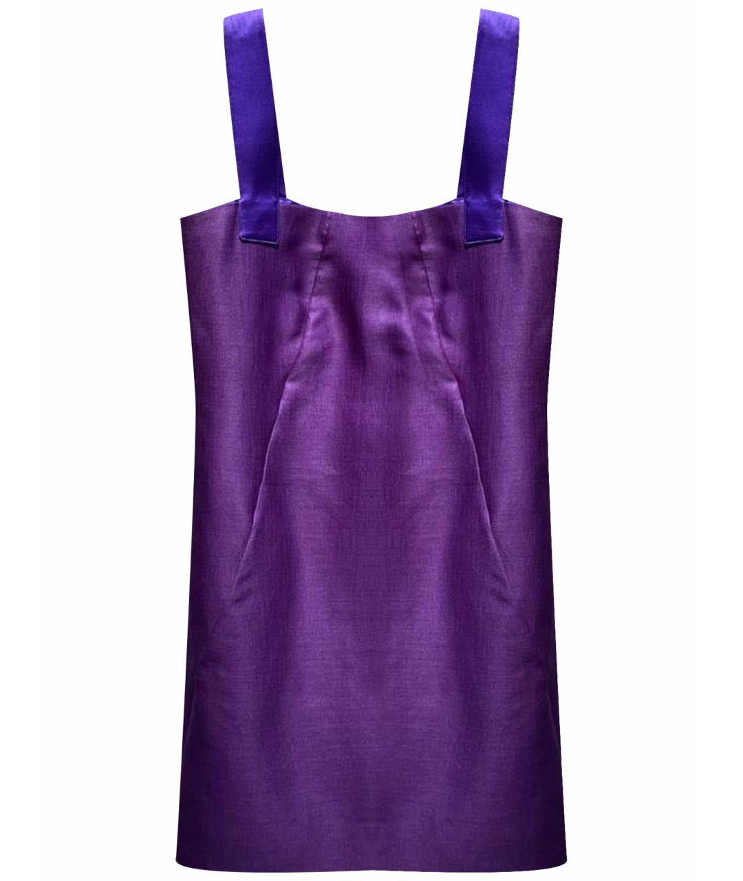 VERSACE Фиолетовое повседневное платье, фото 1