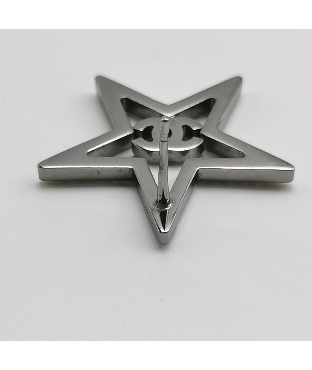 CHANEL Серебряные металлические серьги, фото 7