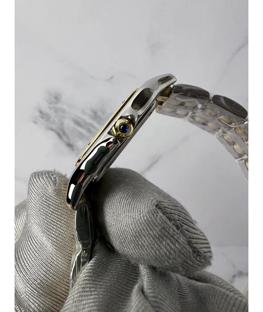 CARTIER Белые часы из желтого золота, фото 5