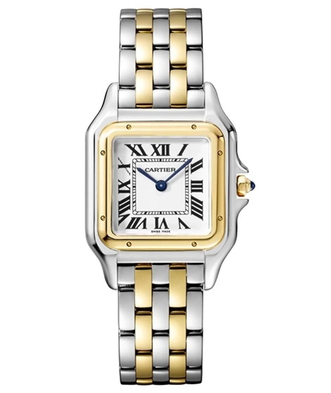 CARTIER Белые часы из желтого золота, фото 1