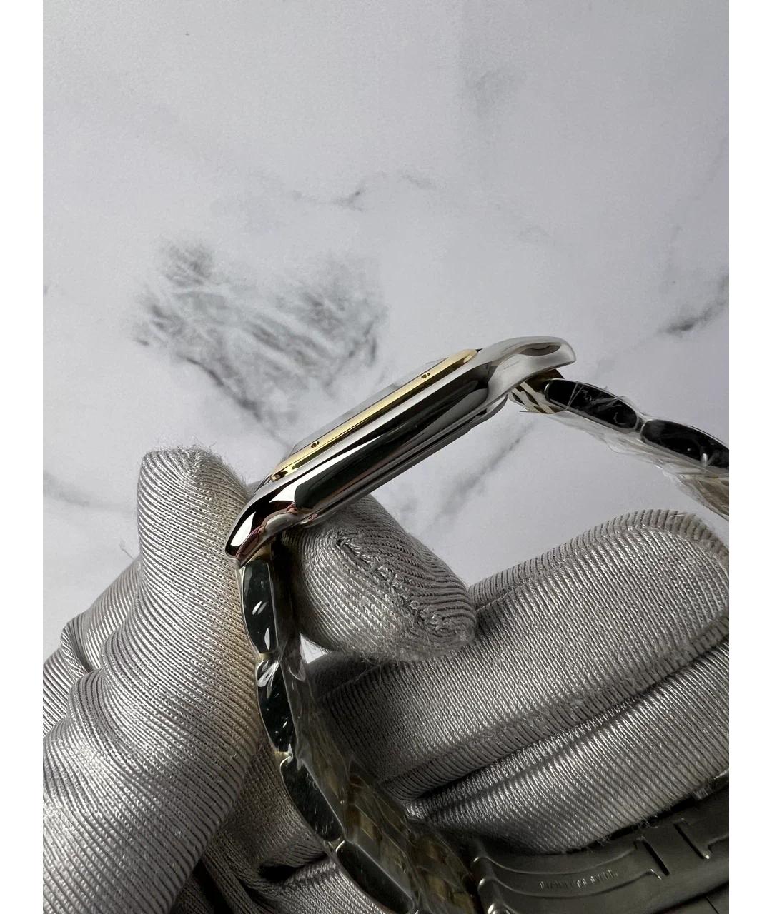 CARTIER Белые часы из желтого золота, фото 6