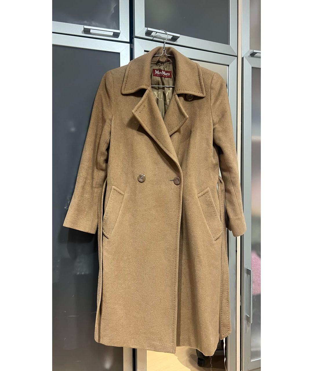 MAX MARA STUDIO Горчичное шерстяное пальто, фото 2